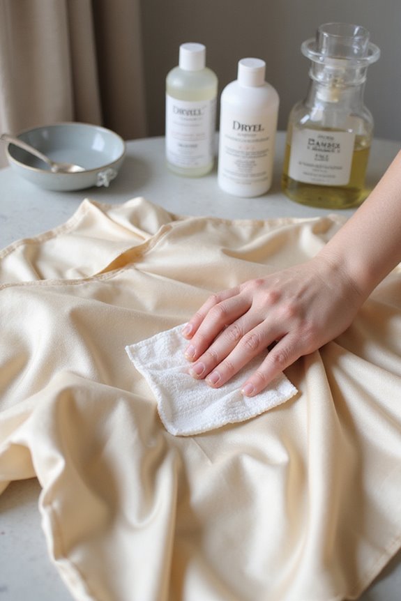 safe silk stain removal