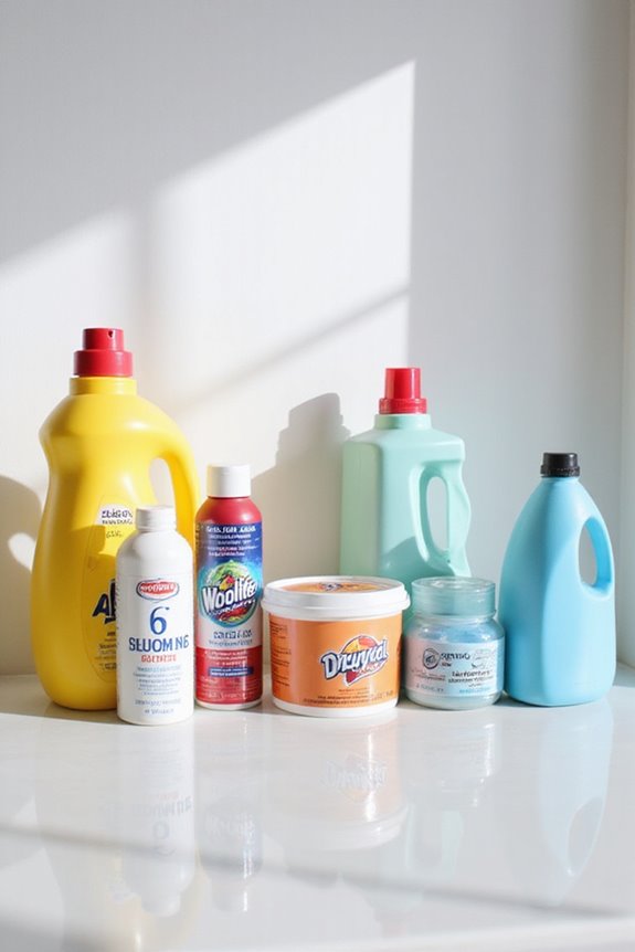 store laundry chemicals safely